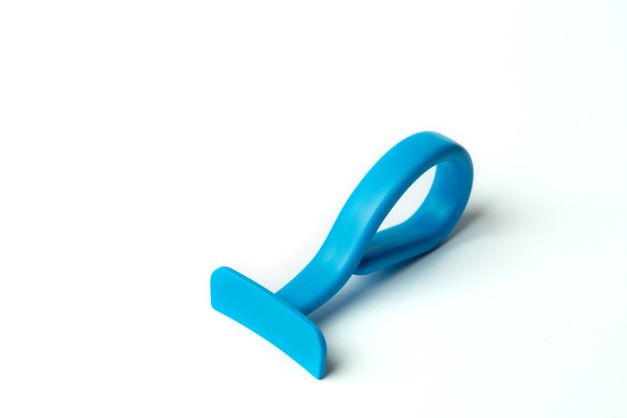 Baby spoon and pusher (blue)