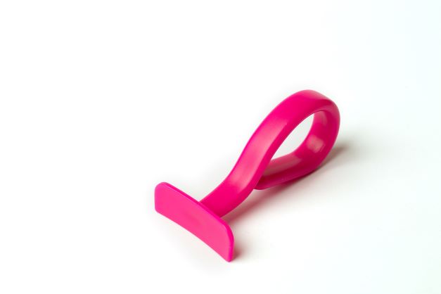 Baby spoon and pusher (pink)